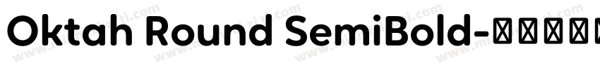 Oktah Round SemiBold字体转换